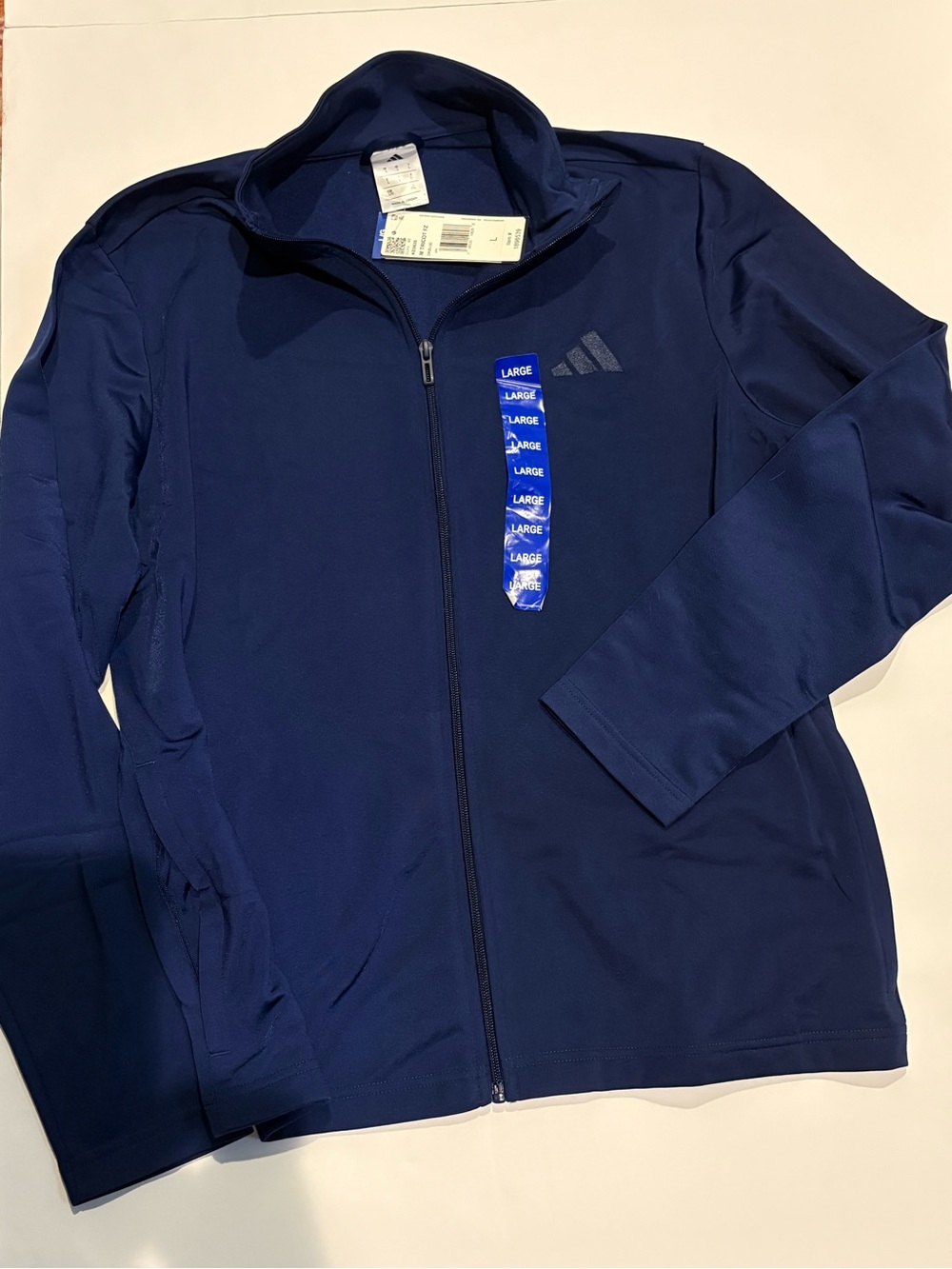 adidas Kids Navy Full-Zip Track Jacket